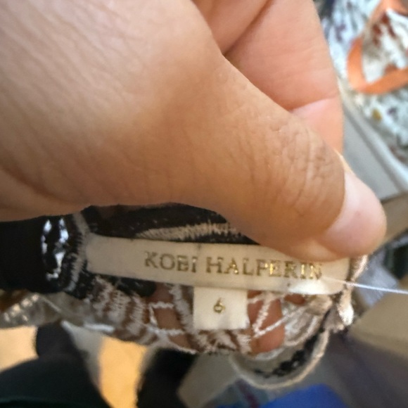 Kobi Halperin Jaylynn Gold Crochet Formal Dress - Picture 8 of 10